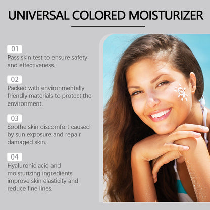 OUHOE Hyaluronic Acid Skin Care, Outdoor Uv Protection Multi-Functional Isolation Skin Gentle Moisturizing Protective Cream