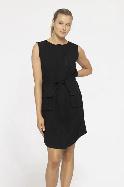 MONO B Versatile Drawstring Waist Tank Dress