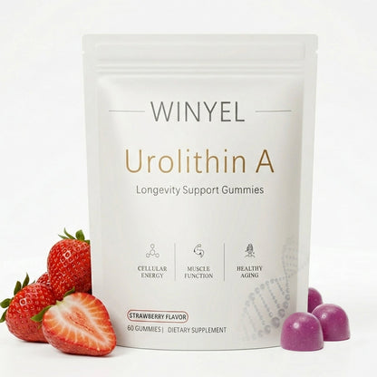 WINYEL Urolithin A Supplement Gummies - For Healthy Aging Cellular Energy Muscle Strength And Longevity - 60 Gummies