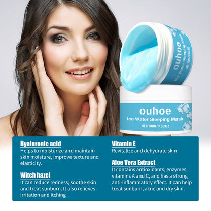 OUHOE Apply The Sleeping Mask For Hydrating, Moisturizing, Refreshing And Non-Greasy Night Facial Care