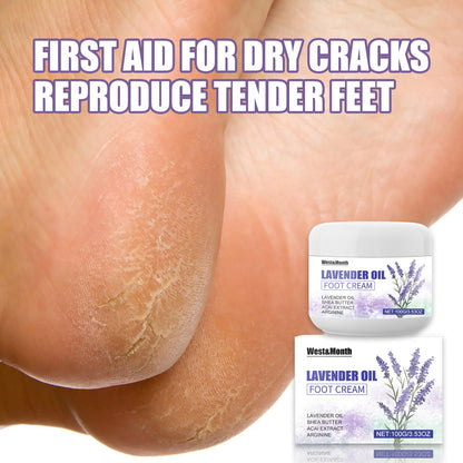 West&Month Lavender Oil Foot Cream, Anti-Freeze, Anti-Crack, Hydrating And Anti-Cracking