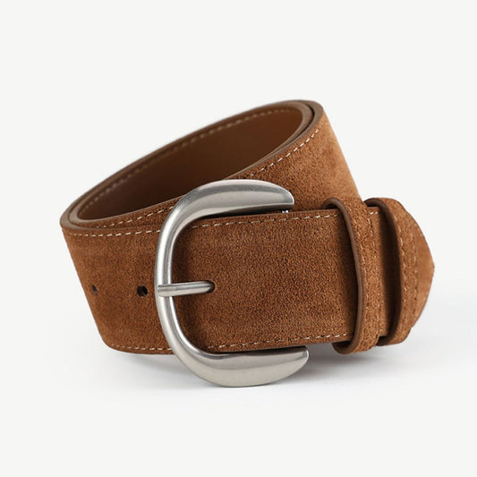 Silver Buckle Wide Waist Belt