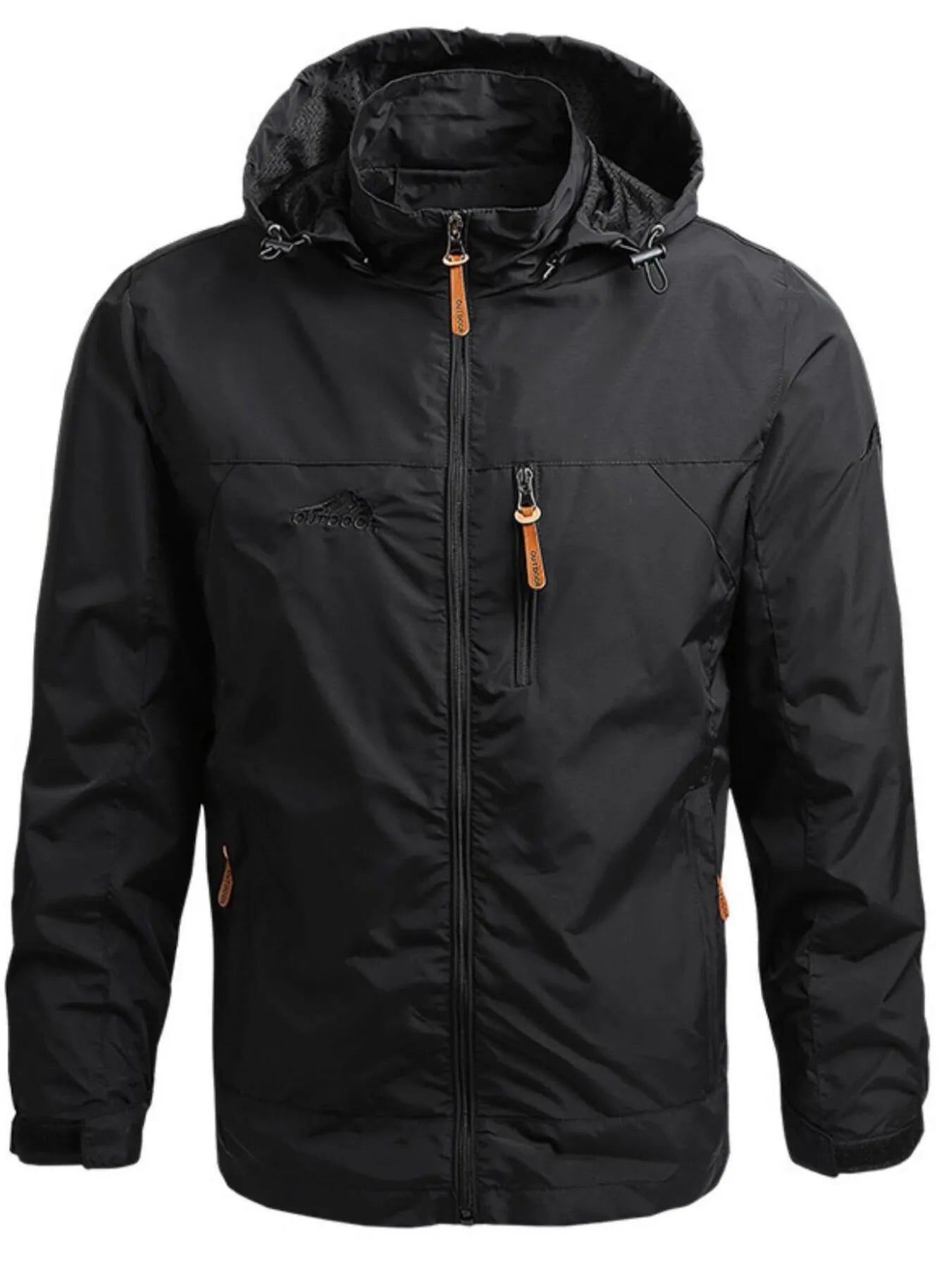 Men's Plus Size Outdoor Windproof Hooded Jacket