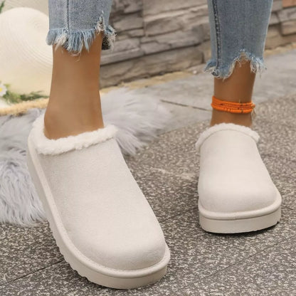 Cozy Plush Lined Platform Slippers