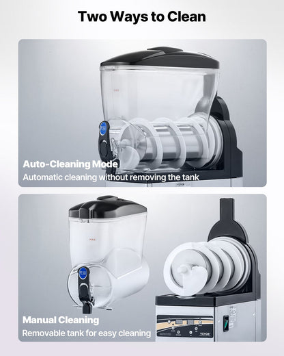 Commercial Slushy Machine 15L Margarita Smoothie Frozen Drink Slushie Maker
