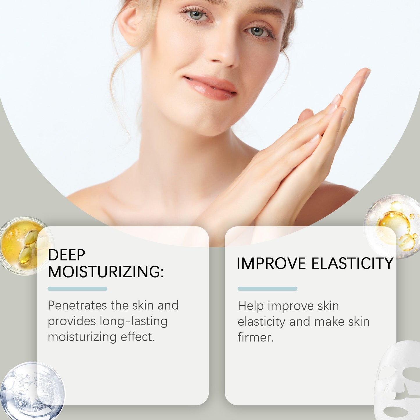 Hoygi Collagen Moisturizing Mask (Bag) Firming Skin Care Moisturizing Hydrating And Nourishing Facial Lifting Care Mask