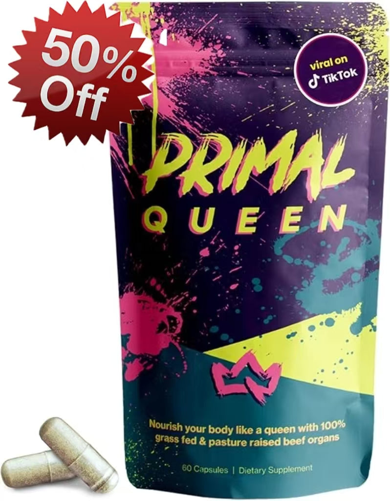 Primal Queen Beef Organ Superfood - 30 Day Refill，Female-Optimized Beef Organ Superfood Supplement (Beef Liver, Kidney, Heart, & 3 More) - 100% Grass Fed, Pasture Raised Cattle - Balance Hormones, Energy, & More for Women
