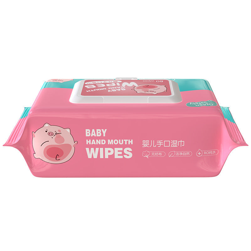 Wet Wipes For Newborn Infants 80 Drawstring Cover