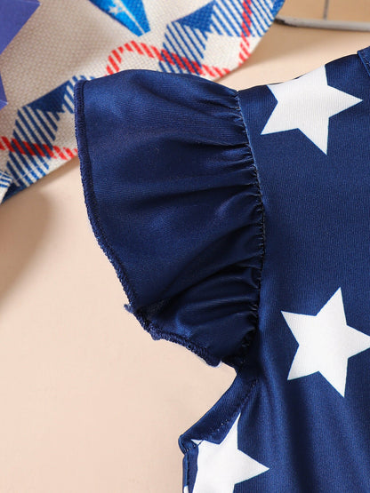Children's Patriotic Star & Stripe Tulle Dress