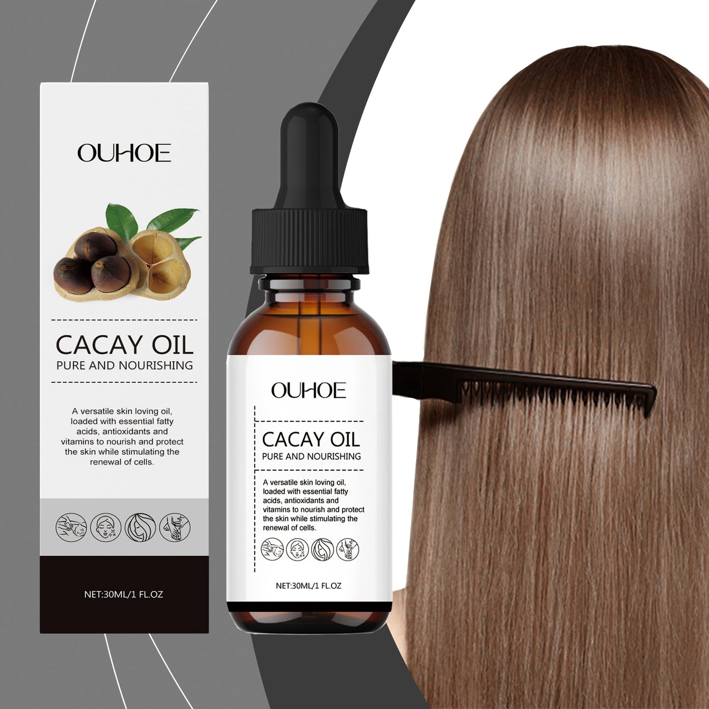 OUHOE Multi-Functional Moisturizing Essential Oil, Multi-Functional Repair And Nourishing Face, Body, Skin And Nails Aromatic Care