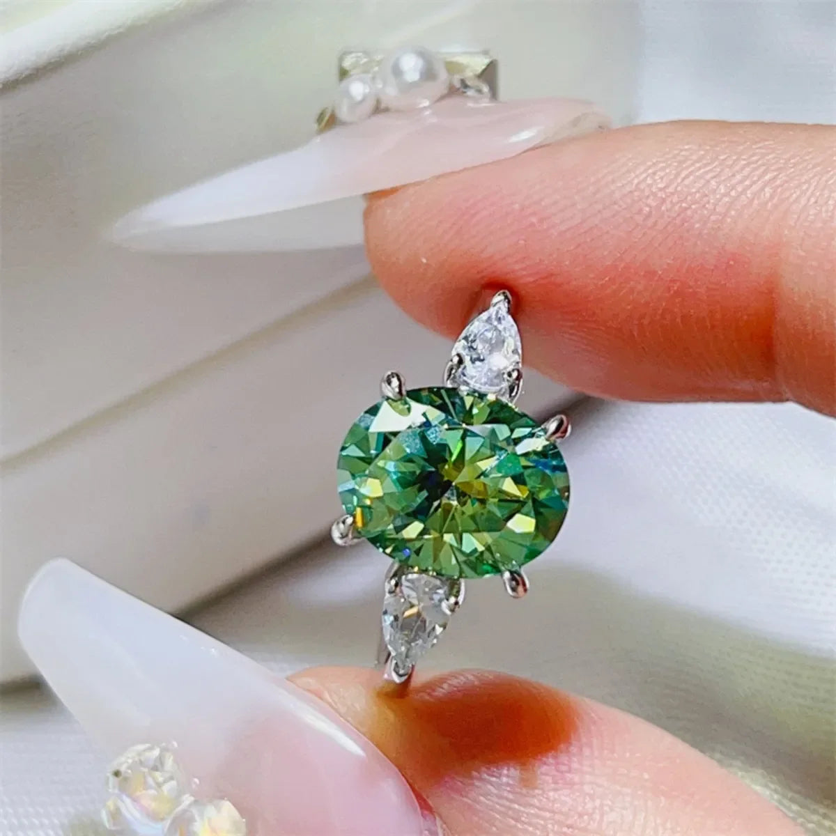 3 Carat Moissanite 925 Sterling Silver Ring