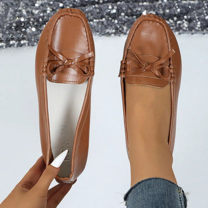 Round Toe Flats Slip-Ons
