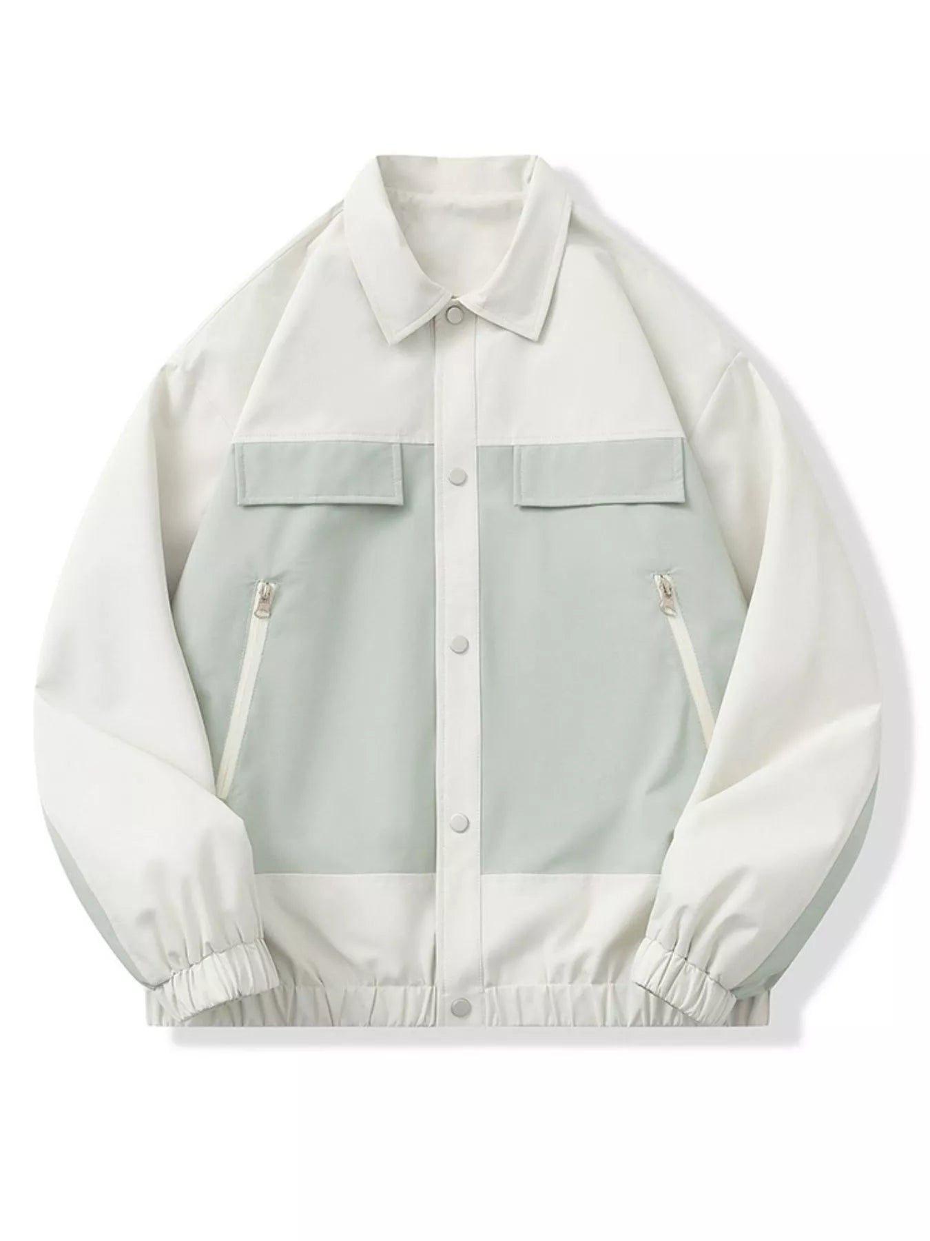 Men's Full Size Snap Down Long Sleeve Jacket Plus Size
