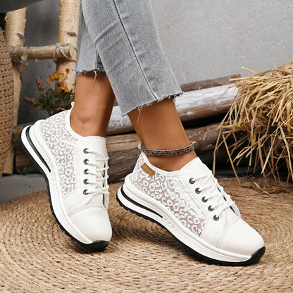 Lace-Up Platform Sneakers