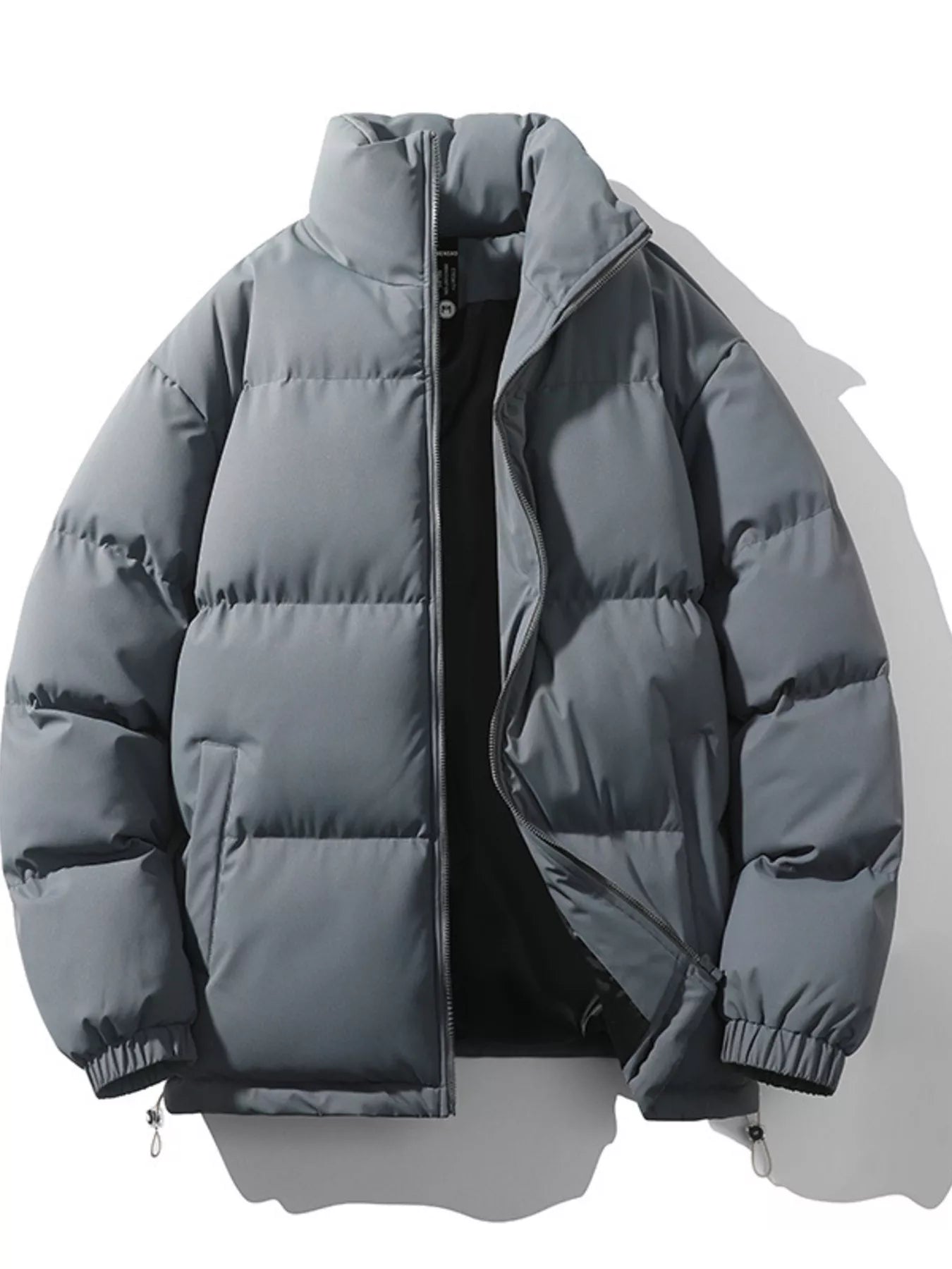 Men's Full Size Padded Zip Up Puffer Jacket Plus Size