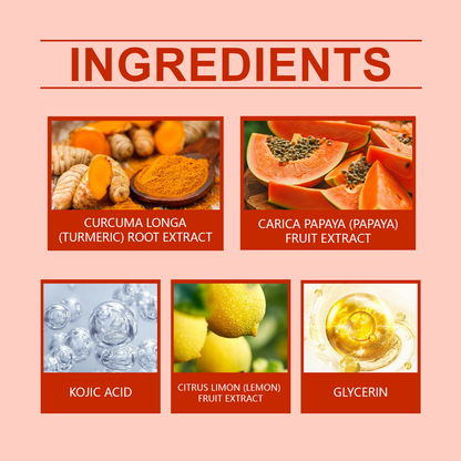 Hoygi Turmeric Acid Cleanser Pad Gentle Exfoliating Cleanser Without Tight Facial Skin Delicate Brightening