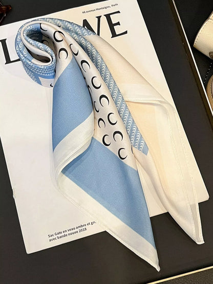 Printed Silk Square Scarf