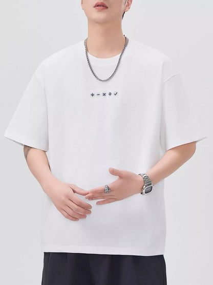 Men's Plus Size Round Neck Relaxed Fit T-Shirt