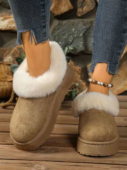 Round Toe Platform Boots