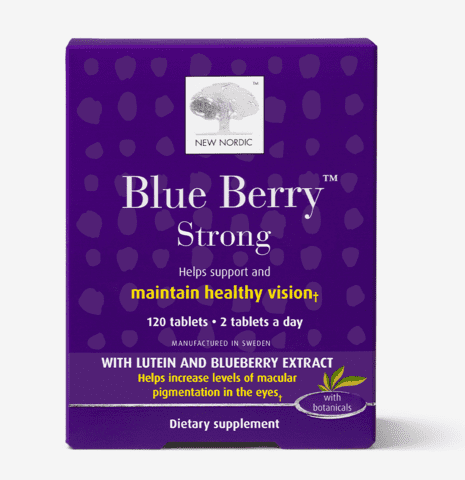 Blueberry Strong 120 Tablets by New Nordic