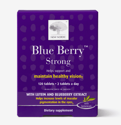 Blueberry Strong 120 Tablets by New Nordic