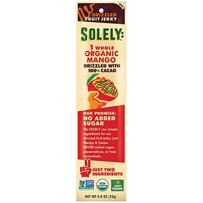 Solely Fruit Jrky Mango Rich in Fiber (Pack of 12.8 Oz.)