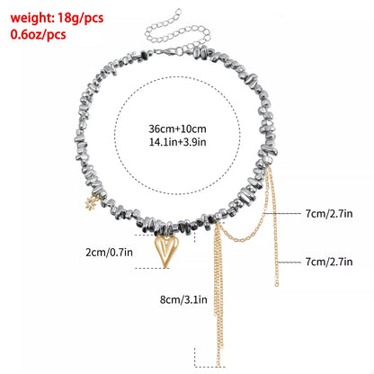 Silver-Plated Heart Necklace