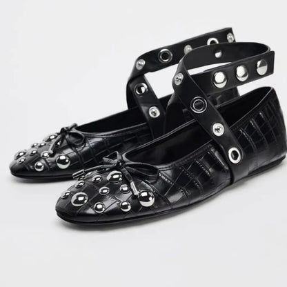 Round Toe Flats Slip-Ons