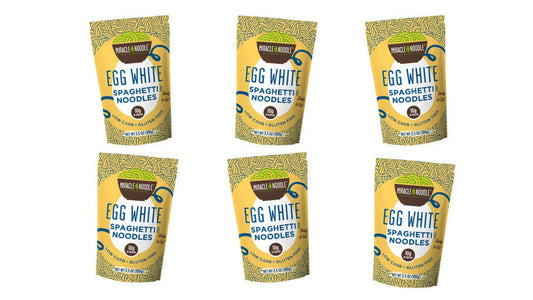 Miracle Noodle - Egg White Spaghetti, 6 x 3.5 oz - Gluten-Free Pasta Alternative