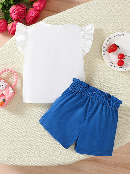 Children's Cherry Tee and Shorts Set