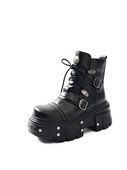 Lace Up Platform Boots