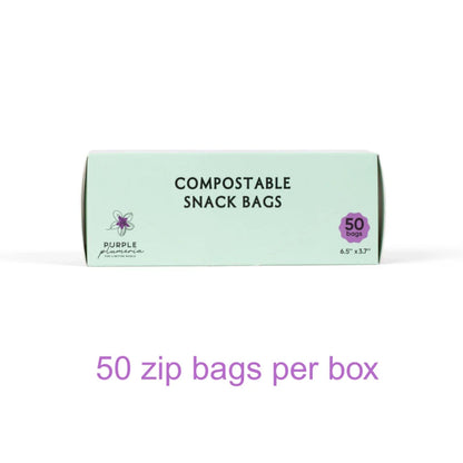 Compostable Resealable Bags. Eco-Friendly & Durable. Snack, Sandwich, Quart & Gallon Sizes