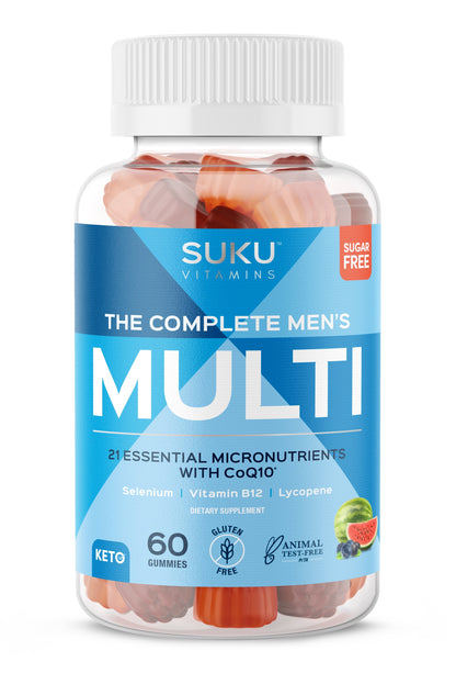 Suku Vitamins Complete Gummy Multivitamin for Men (60 Count)