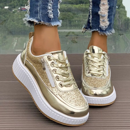 Lace Up Platform Sneakers