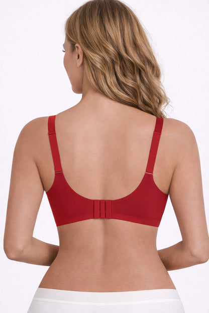 Jelly Wireless Womens Comfortable Wireless Bras Push Up Bralettes Seamless Tshirts Bras Deep V Everyday Bras
