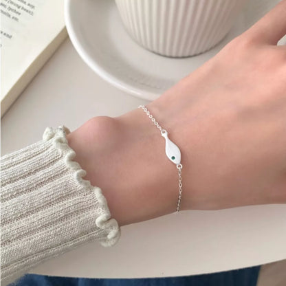 925 Sterling Silver Fish Bracelet