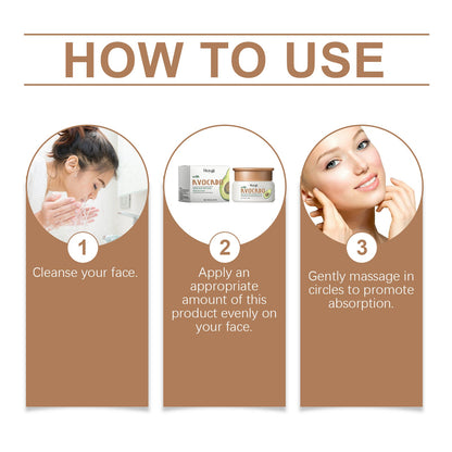 Hoygi Avocado Moisturizing Cream Moisturizes, Firming And Improving Skin, Soft, Tender And Repairing Cream