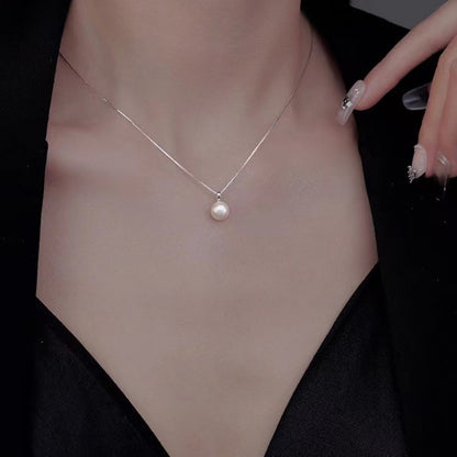 925 Sterling Silver Pearl Necklace