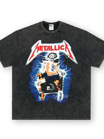 Men's Metallica Graphic Oversized T-Shirt