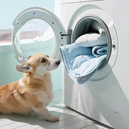 Bedsure Dog Cooling Mat – Washable Summer Crate Pad for Large Dogs (Up to 50 lbs), Non-Slip, Portable, QMAX>0.5 Cooling Tech