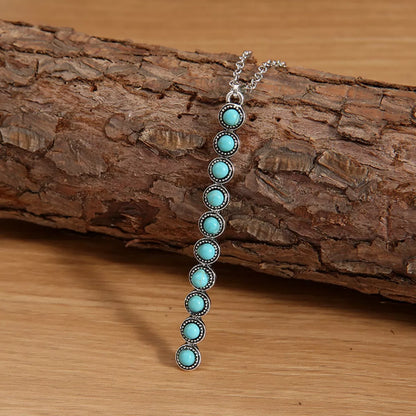 Vintage Style Beaded Bar Necklace