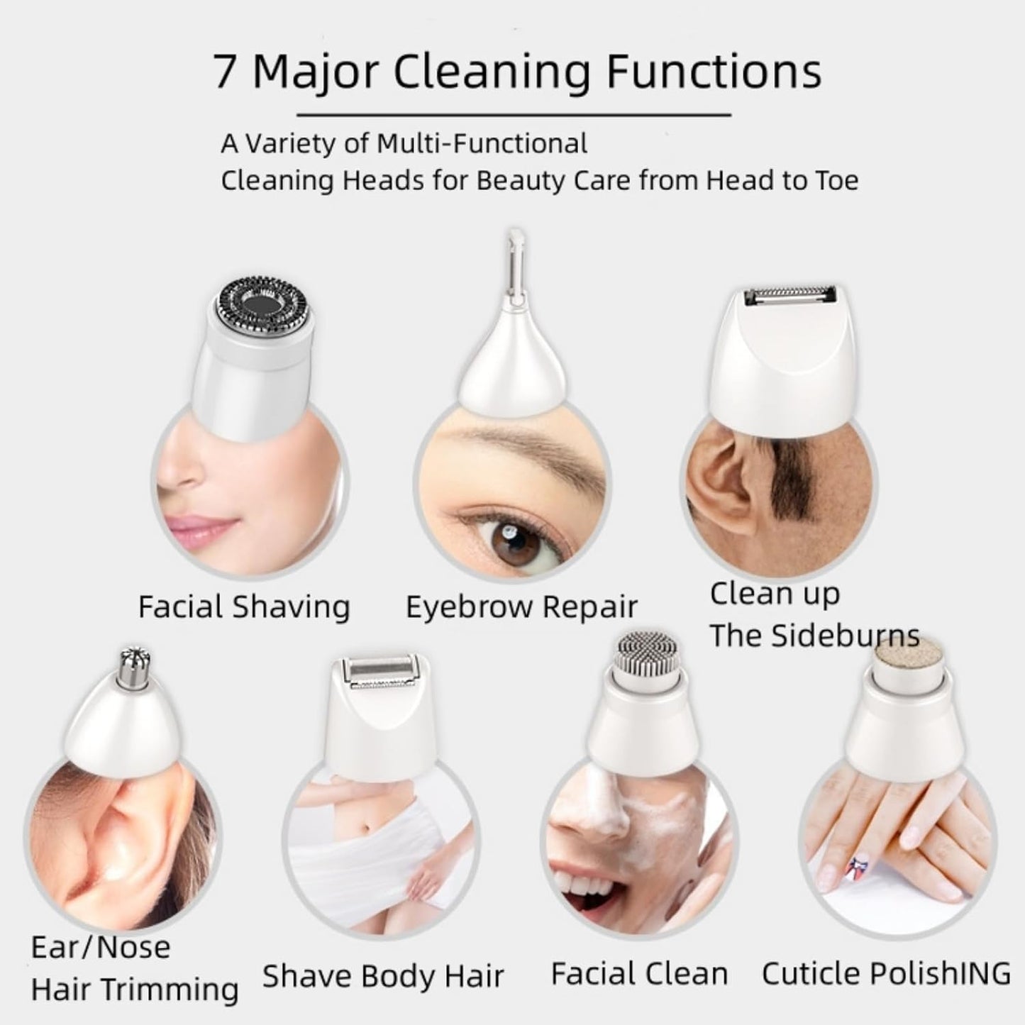 LUXURY DESIGN 7 In 1 Shaver Beauty Set