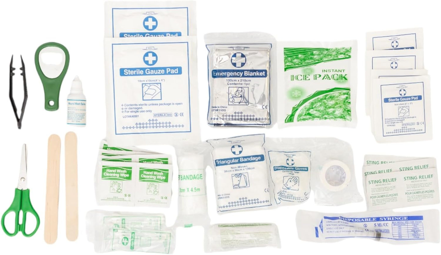 Country Living 50-Piece Pet Travel First Aid Kit for Emergencies, Safety, Adventure & On-the-Go Pet Care