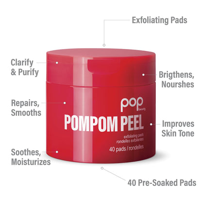 POP Beauty POMPOM Peel Exfoliating Pads