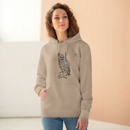 HD-055ML-24 Owl Hoodie Owl Lover Gift Woodland Owl Art