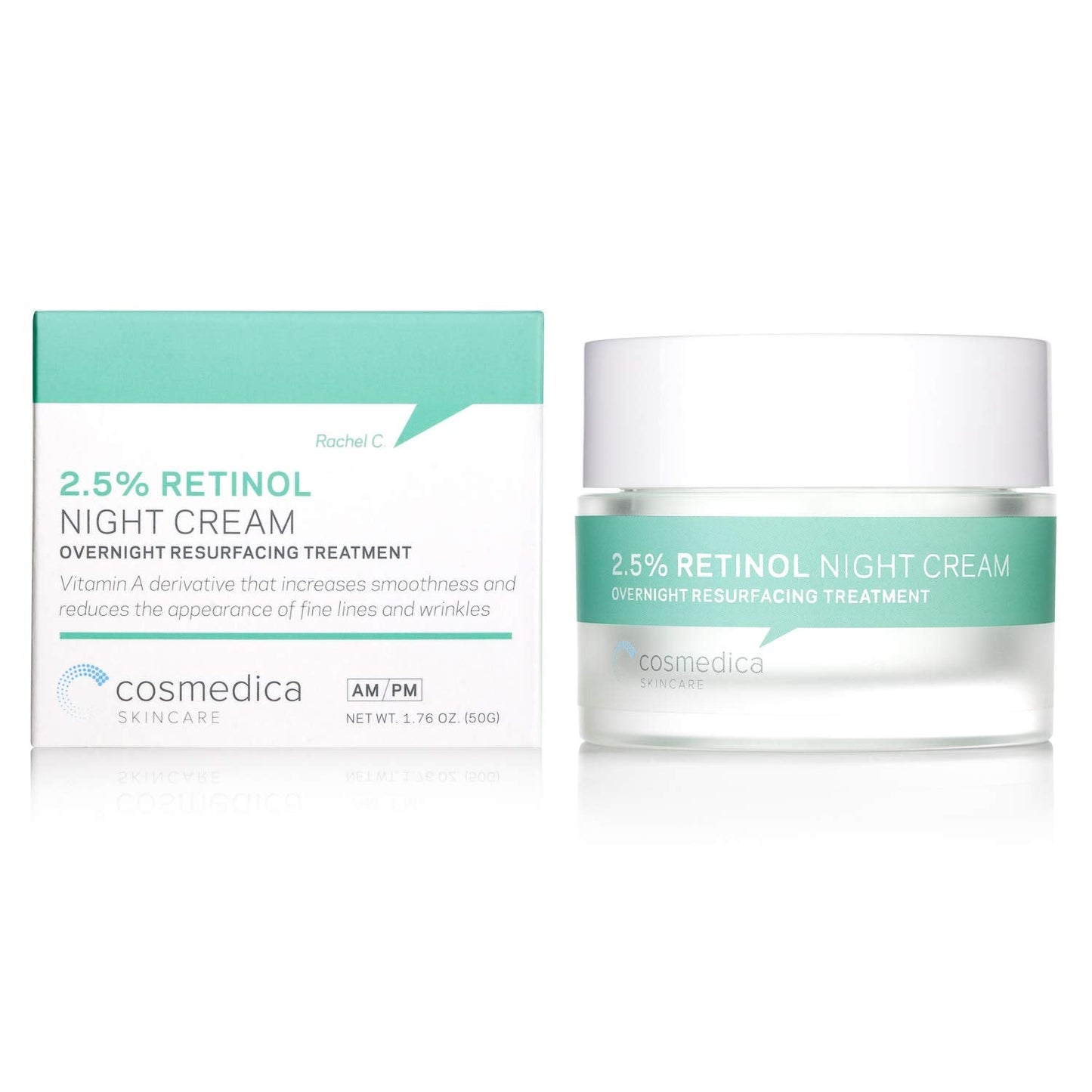 Cosmedica Skincare Retinol Night Cream – Anti Aging Face Moisturizer with Retinol (Vitamin A) & Hyaluronic Acid – Wrinkle Repair Cream for Acne, Fine Lines & Dark Spots – Night Cream for Face, 1.7 oz