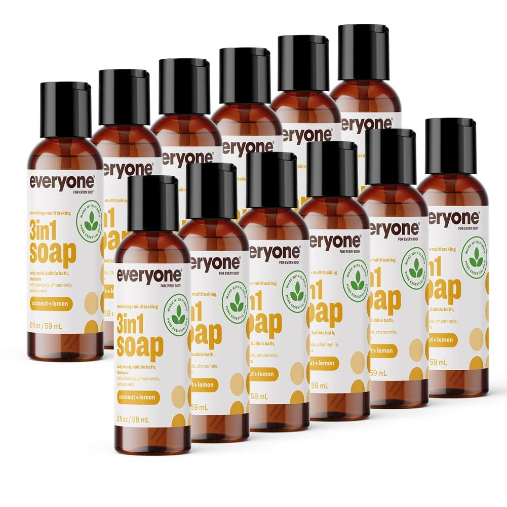 Everyone - Coconut Lemon Soap, 2 fz (Pack of 12) - Gentle Hand Wash