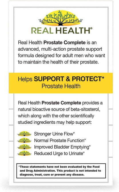 Real Health Prostate Complete (30 Softgels) | Supports Prostate Function.