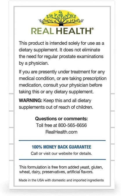 Real Health Prostate Complete (30 Softgels) | Supports Prostate Function.