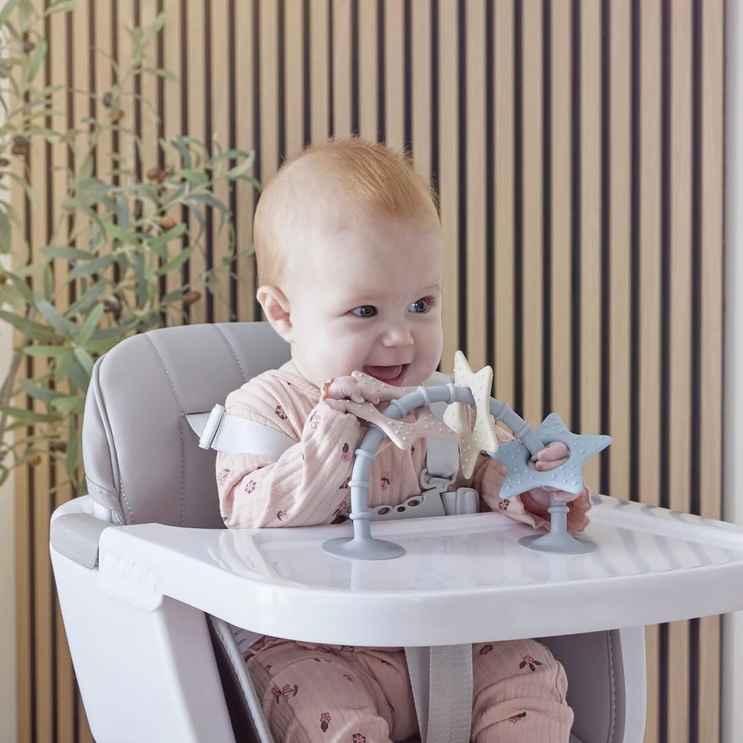 Stick 'n' Play Sensory Star Toy and Teether | For Baths, Highchairs and more